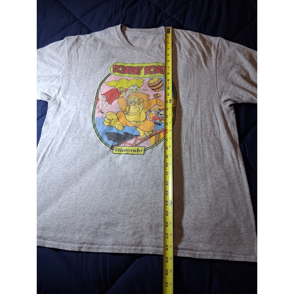 Nintendo Donkey Kong Vintage Style Graphic T-Shirt Gray Mens XL - Picture 3 of 5